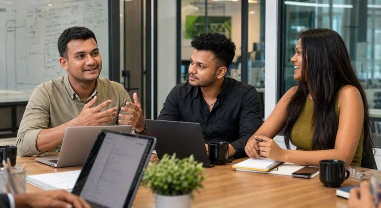 Infinite Labs team meeting